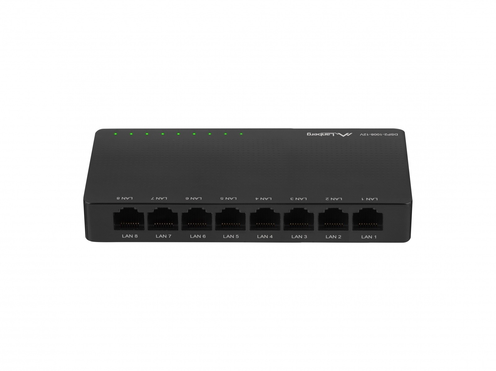 Lanberg Swich DSP2-1008-12V, 8x 1Gb/s 4