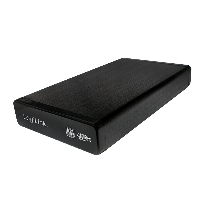 Zunanja aluminijasta črna enota za 3.5" SATA HDD, USB 3.0 2