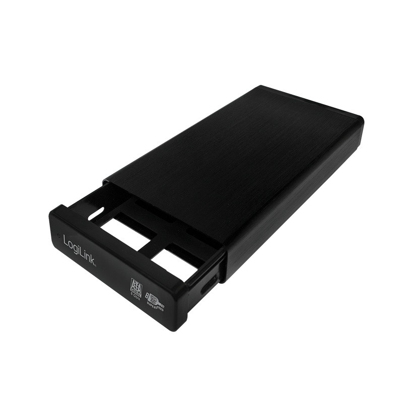 Zunanja aluminijasta črna enota za 3.5" SATA HDD, USB 3.0 4