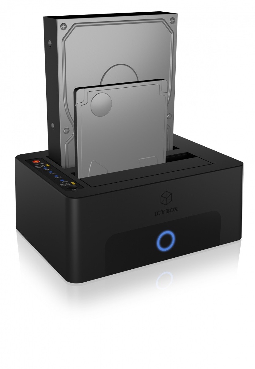 Doksirna postaja/klonirna postaja za 2x 2,5" ali 3,5" SATA HDD, IB-1232CL-U3 2