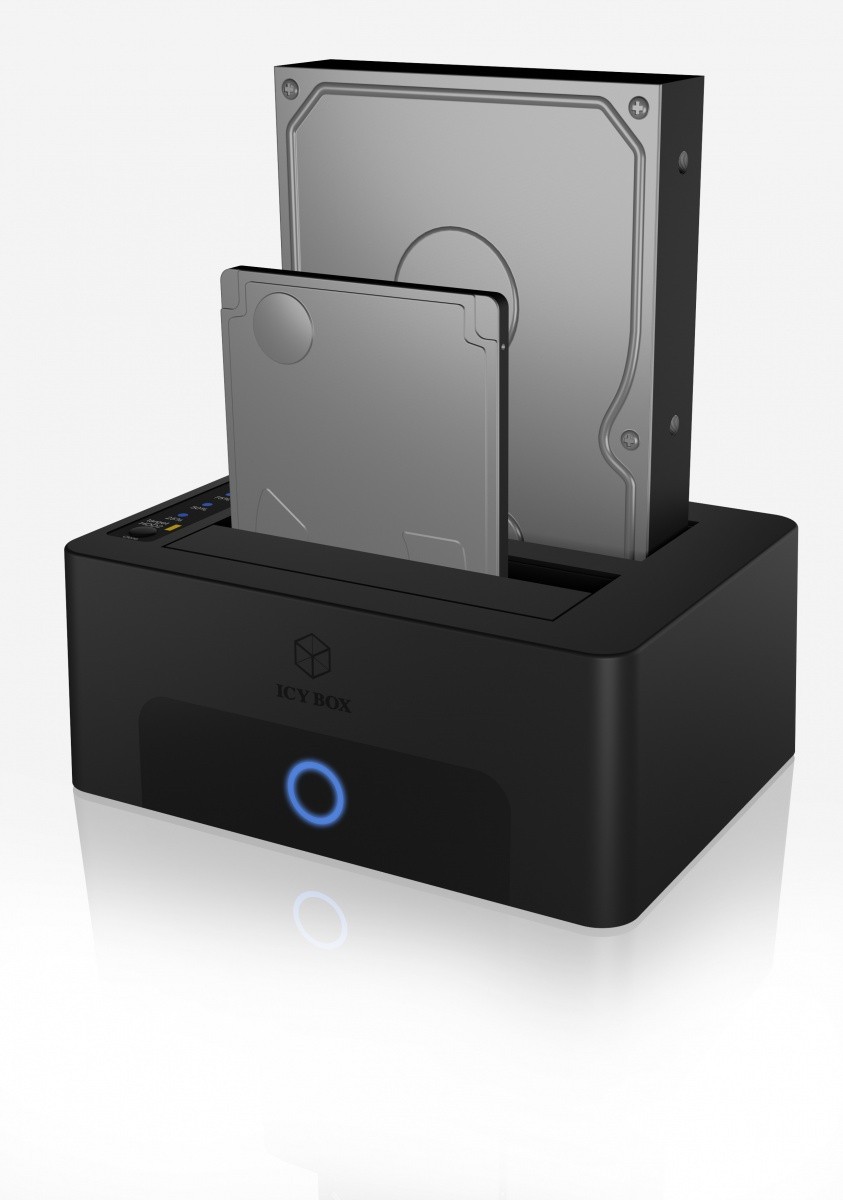 Doksirna postaja/klonirna postaja za 2x 2,5" ali 3,5" SATA HDD, IB-1232CL-U3 4