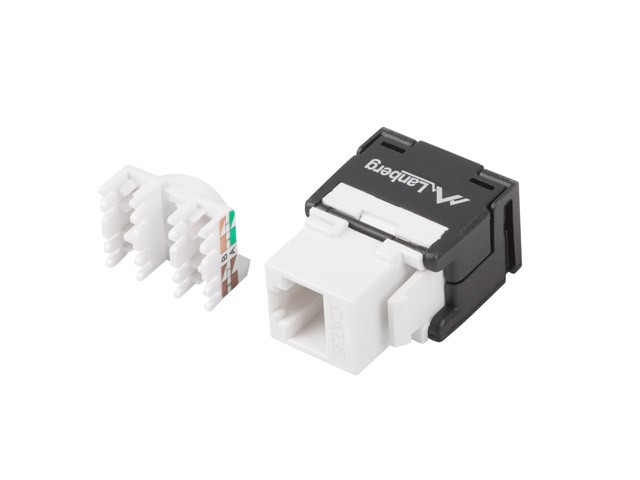 Keystone modul RJ45, breznatančni, Cat.6, 180°