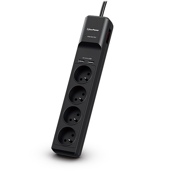 Prekratniški razdelilec P0420SUD0-FR 4xFR/2xUSB/1,8 m