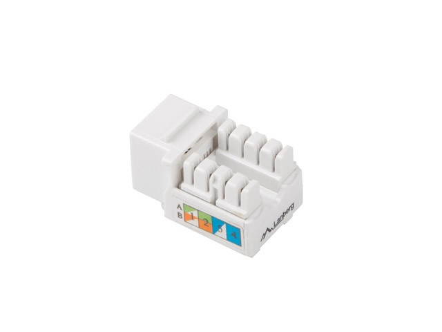 Lanberg Keystone RJ45 GN., UTP KAT. 5E, 90° 2