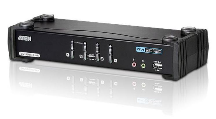 4-portni DVI KVM preklopnik z USB in avdio CS1784A 2