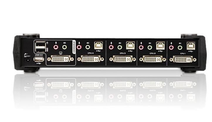 4-portni DVI KVM preklopnik z USB in avdio CS1784A 3