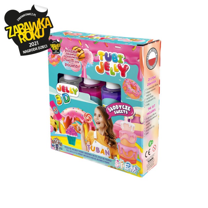 Set TUBI Jelly barsvic, 3 barve - sladkarije