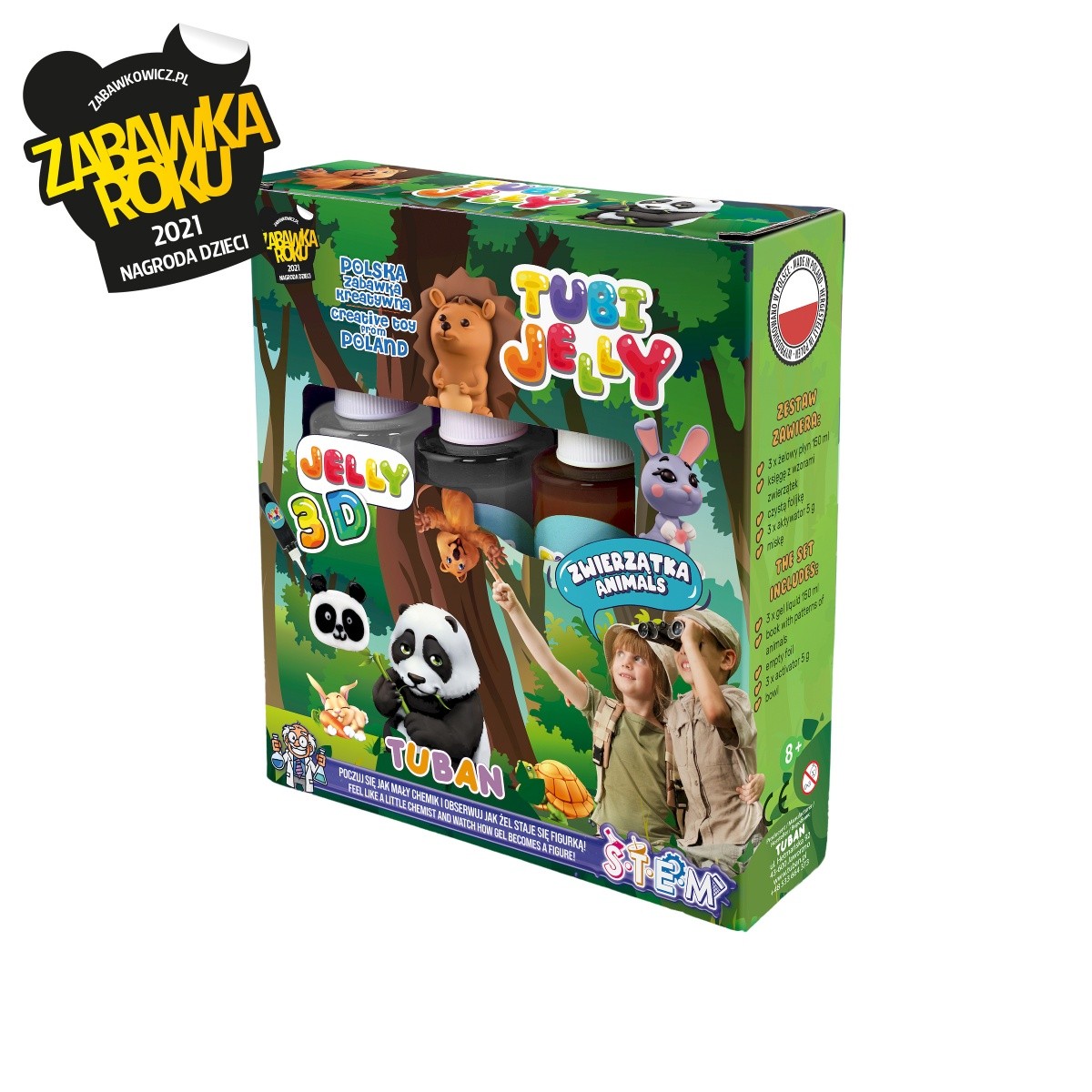Komplet Tubi Jelly 3 barve - Živalice