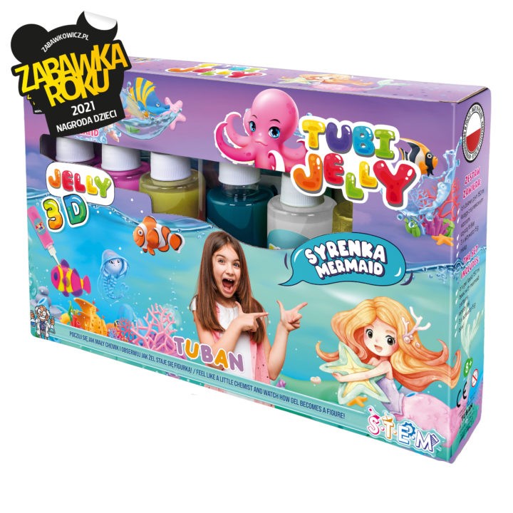Komplet Tubi Jelly 6 barv - Morska deklica