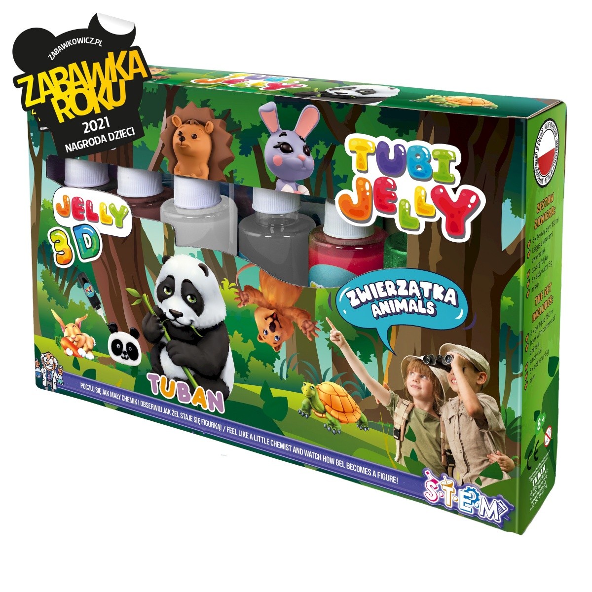 Komplet Tubi Jelly 6 barv - Živalice