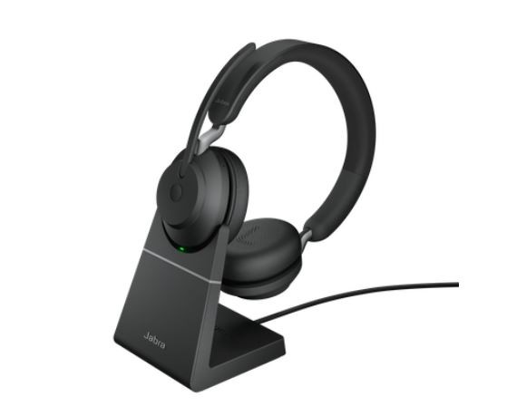 Slušalke Evolve2 65 Stereo, črne, z osnovo in Bluetooth Link380c UC