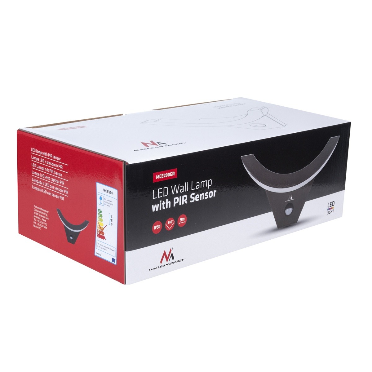 LED svetilka z zaznavalom gibanja MCE290 GR 4