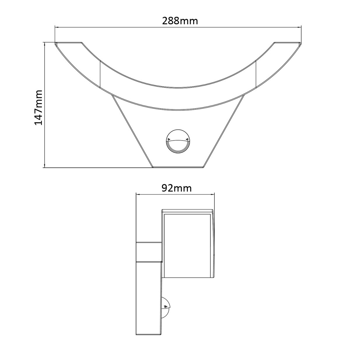 LED svetilka z zaznavalom gibanja MCE290 B 7