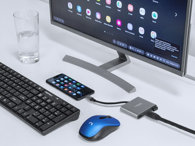 Večnamenski USB-C PD, USB 3.0 in HDMI 4K adapter 8