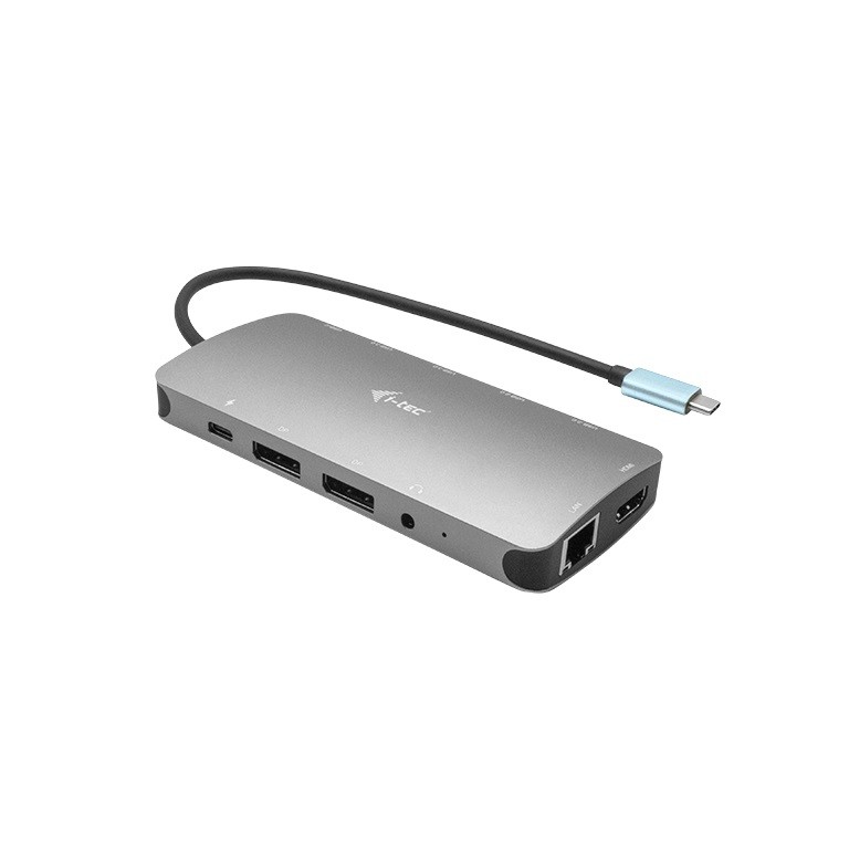USB-C Docking Station Nano, 3x Display, 2x DP, 1x HDMI, LAN, PD 100W 2
