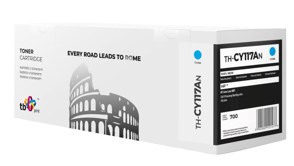 Toner TH-CY117AN za HP 117A (W2071A), cian/modri