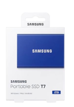 Samsung Portable SSD T7 2TB, modra 7