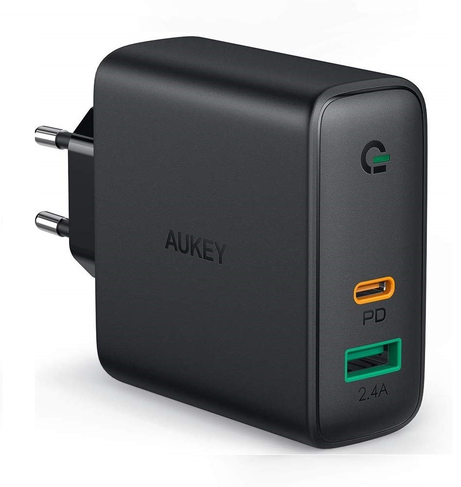Zidni polnilnik 30W, 2x USB (A+C), Power Delivery