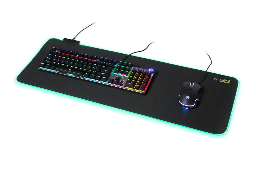 Gaming podloga za miško z RGB osvetlitvijo, USB 2