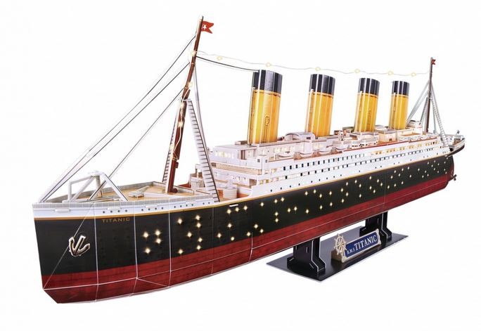 3D Puzzle Titanik z LED osvetlitvijo 3
