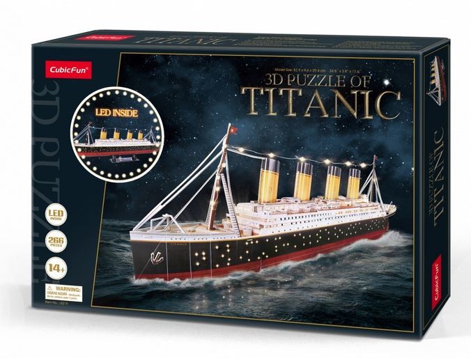 3D Puzzle Titanik z LED osvetlitvijo