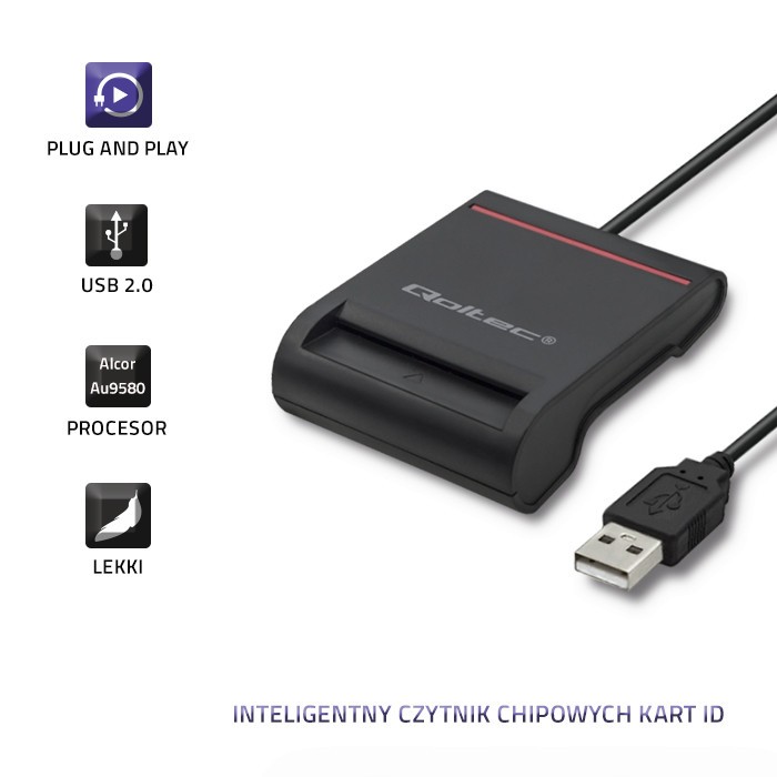 Pametni čitalnik ID kartic s USB 2.0 - Plug&play | HR 4