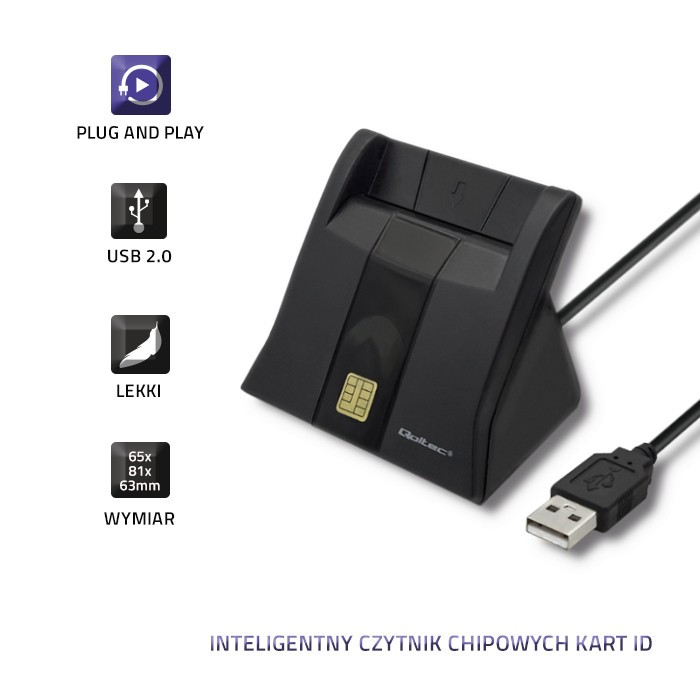 Pametni čitalnik ID kartic s USB 2.0 - Plug&play | HR 5