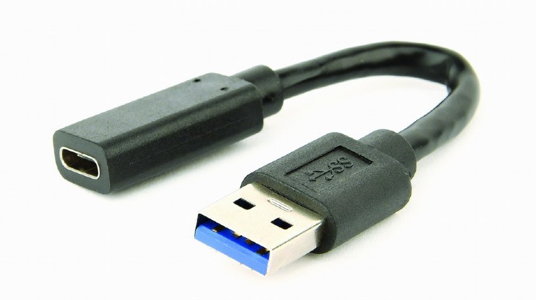 Adapter USB 3.1 A M moški na USB-C Ž ženski, 10 cm