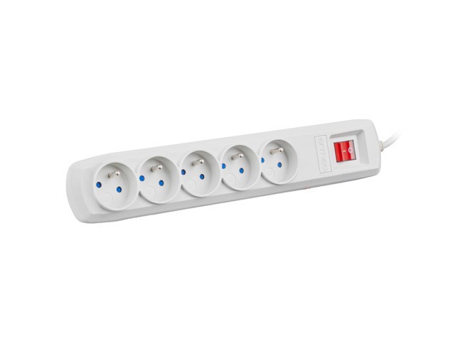 Armac ARC5 5m 5x230V - Siva razdelilna letev z zaščito 3