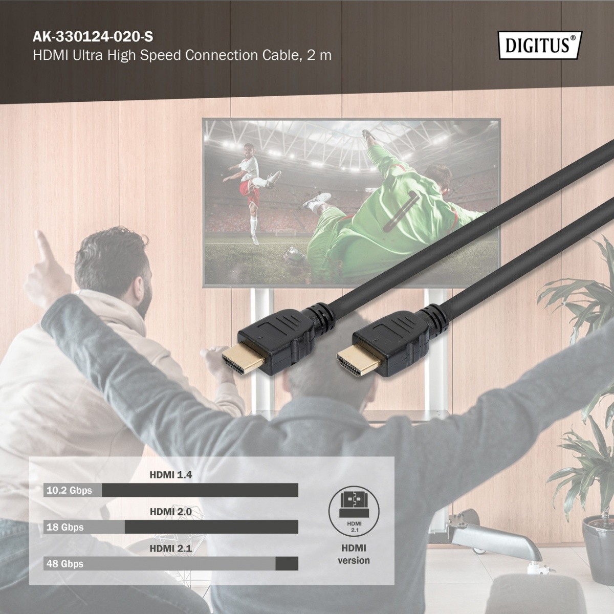 HDMI kabel Ultra HighSpeed z Ethernetom, 8K 60Hz 4