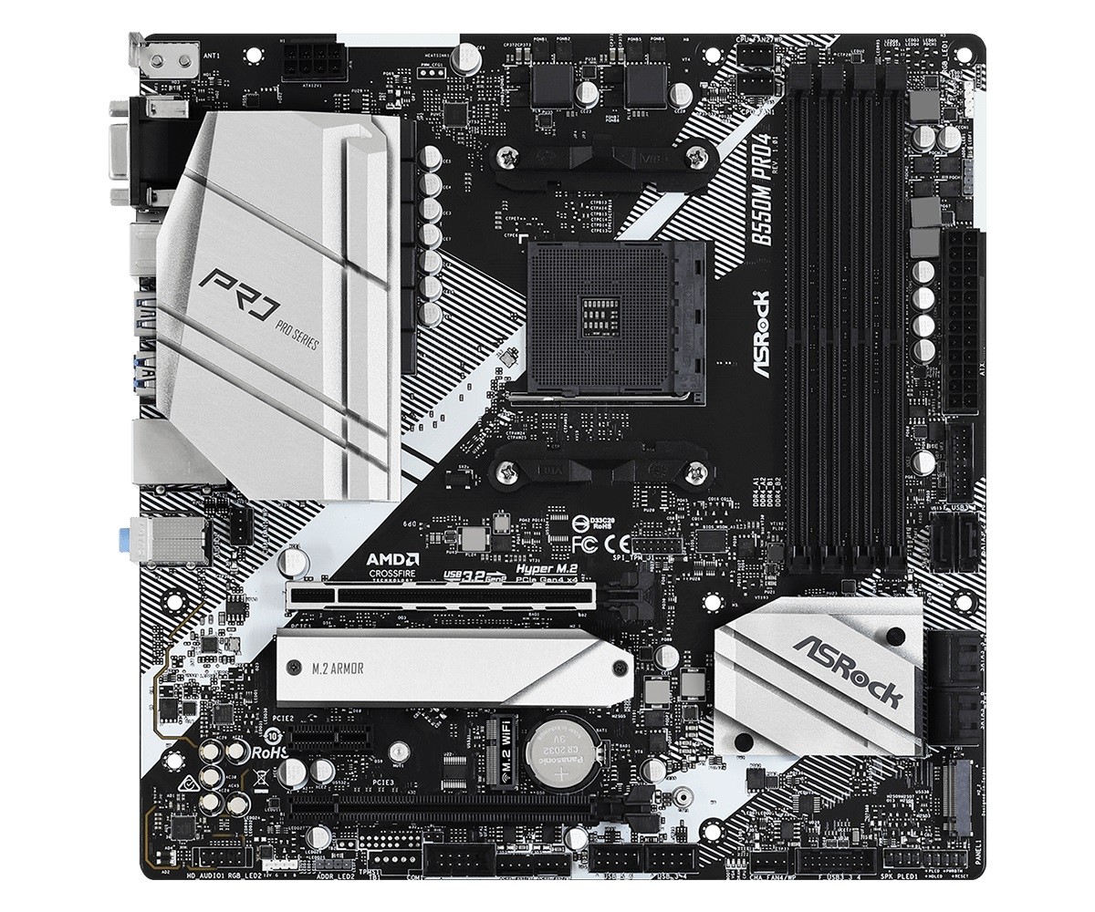 Matična plošča B550M Pro4 AM4 mATX 2