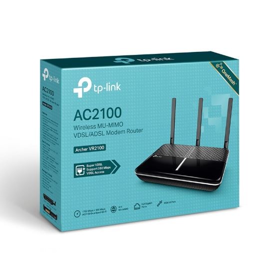 Usmerjevalnik Archer VR2100 ADSL/VDSL, 4xLAN, 1xUSB 3
