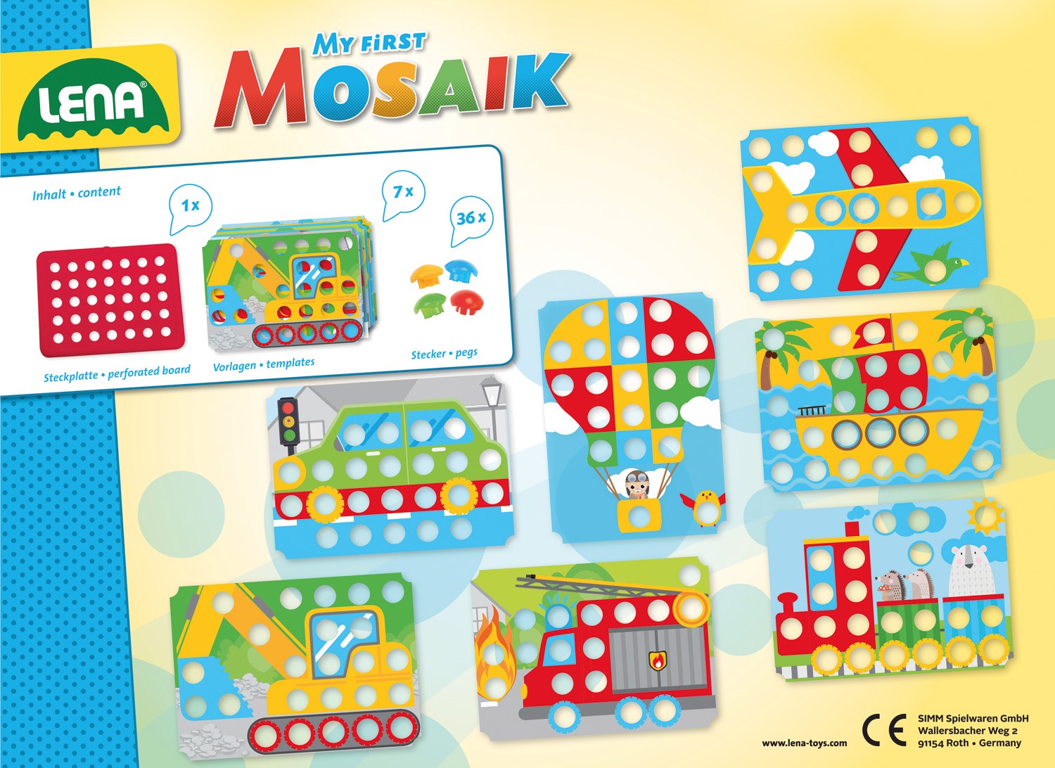 Komplet za mozaik "Moja prva mozaika - Vozila" 4