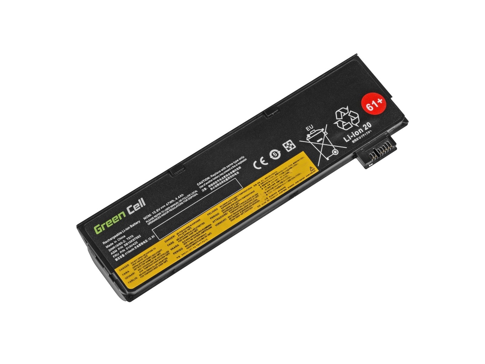 Baterija za Lenovo T570 - 11,1V 4,4Ah 2