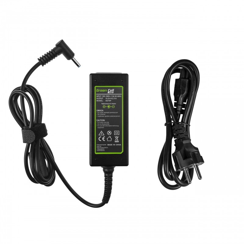 Green Cell PRO napajalnik za prenosnik 45W 19.5V 2.31A 4.5-3.0mm 3