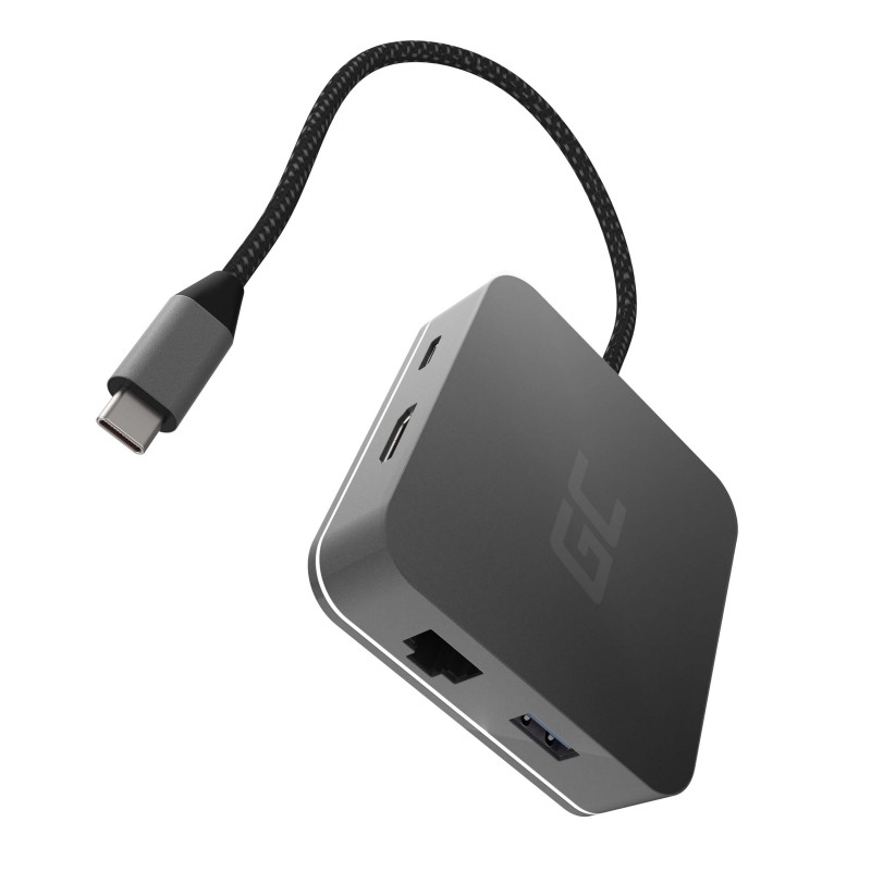 USB-C Hub GC 6v1: 3x USB 3.0, HDMI, RJ45 (Ethernet), USB-C PD