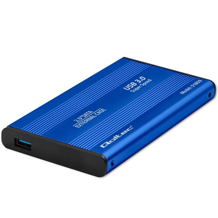 Ohišje za 2.5" SATA HDD/SSD pogon, USB 3.0, modro