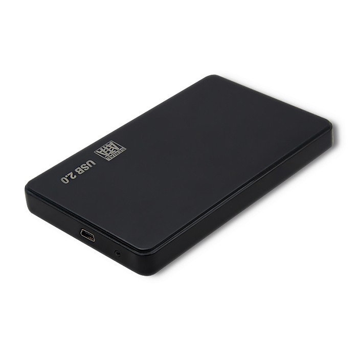 Ohišje za 2.5" SATA HDD/SSD, USB 2.0, črno 2