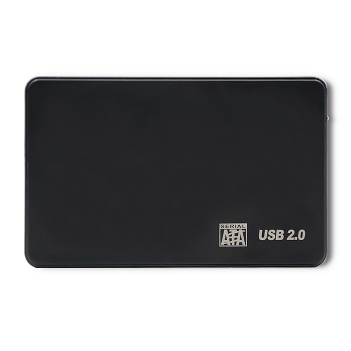 Ohišje za 2.5" SATA HDD/SSD, USB 2.0, črno 4