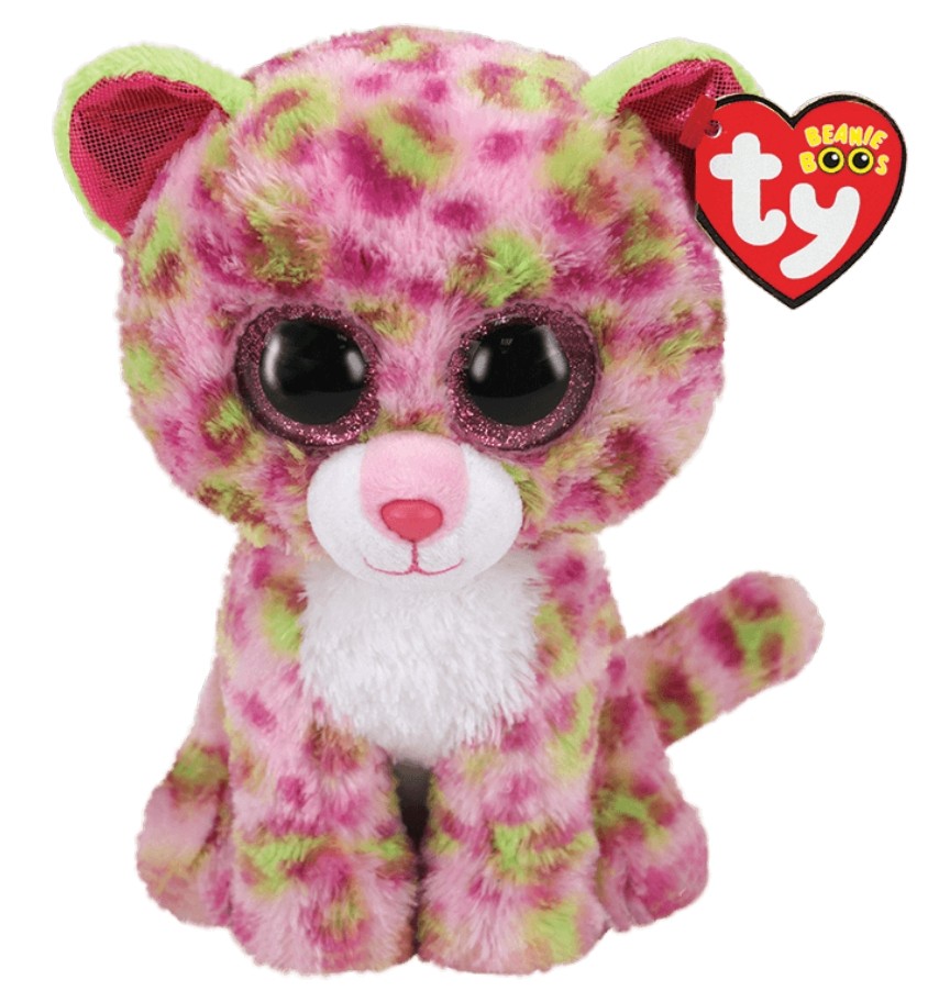 Plišasta igrača: roza leopard, 15 cm