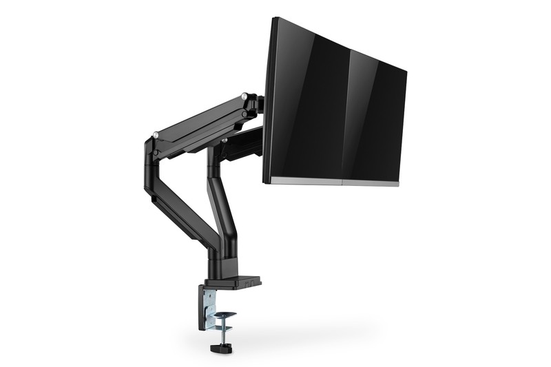 Dvojno namizno držalo za monitorja 32", 2x 9 kg, črno 2