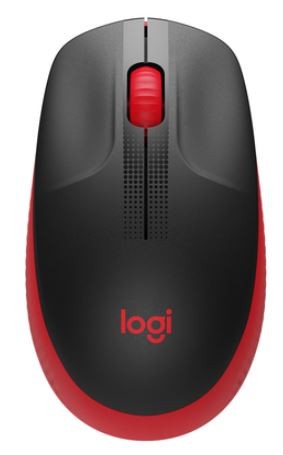 Brezžična miška Logitech M190, Rdeča