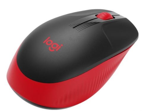 Brezžična miška Logitech M190, Rdeča 2