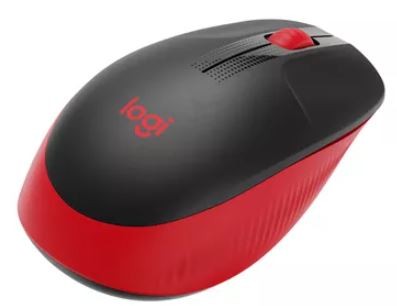 Brezžična miška Logitech M190, Rdeča 3