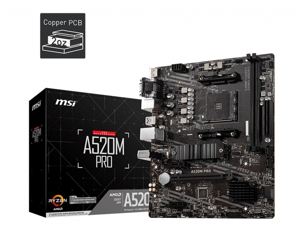MSI A520M PRO matična plošča AM4