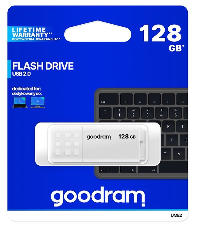 USB ključek 128GB UME2 USB 2.0, bel
