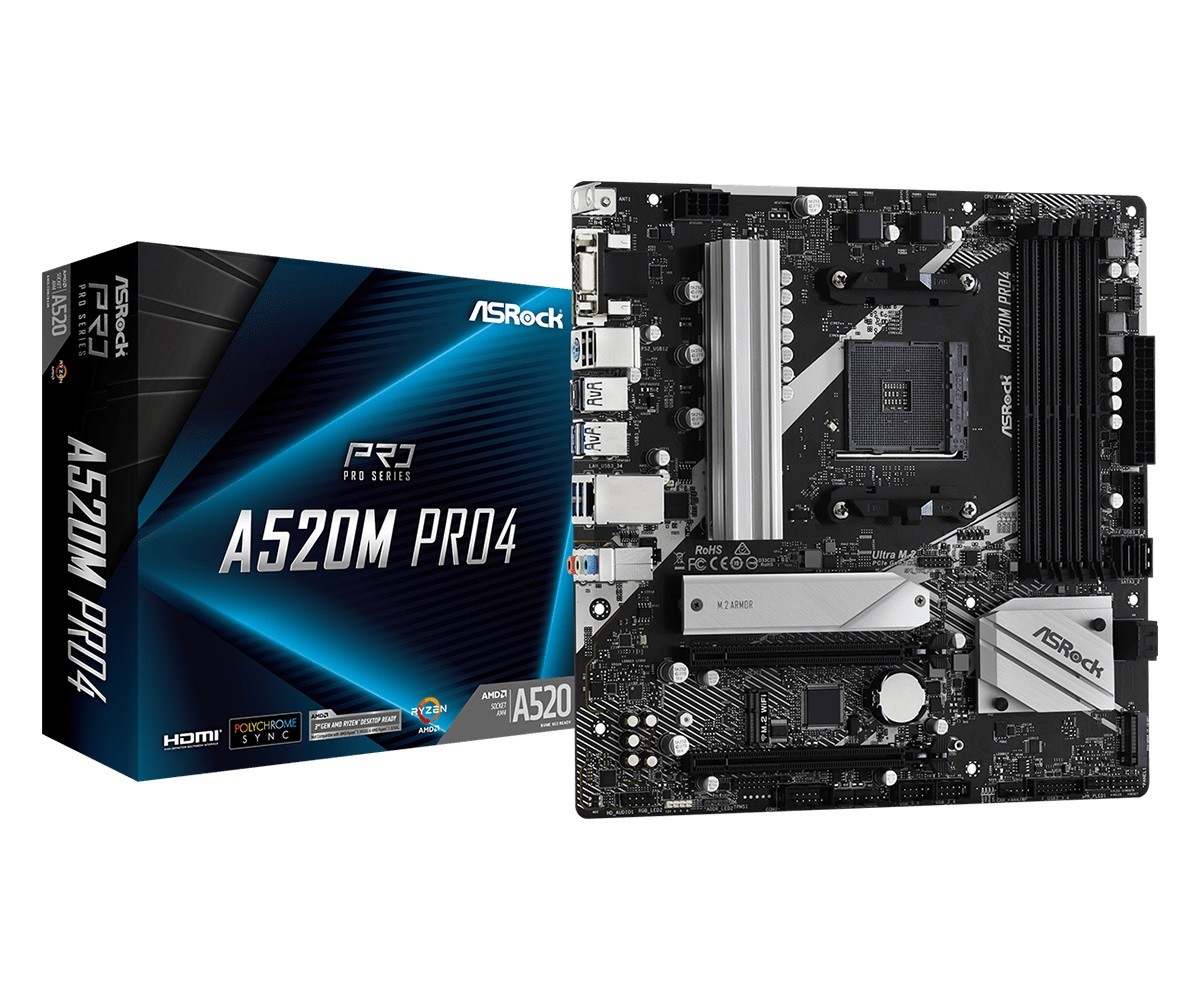 Matična plošča A520M Pro4 AM4 mATX