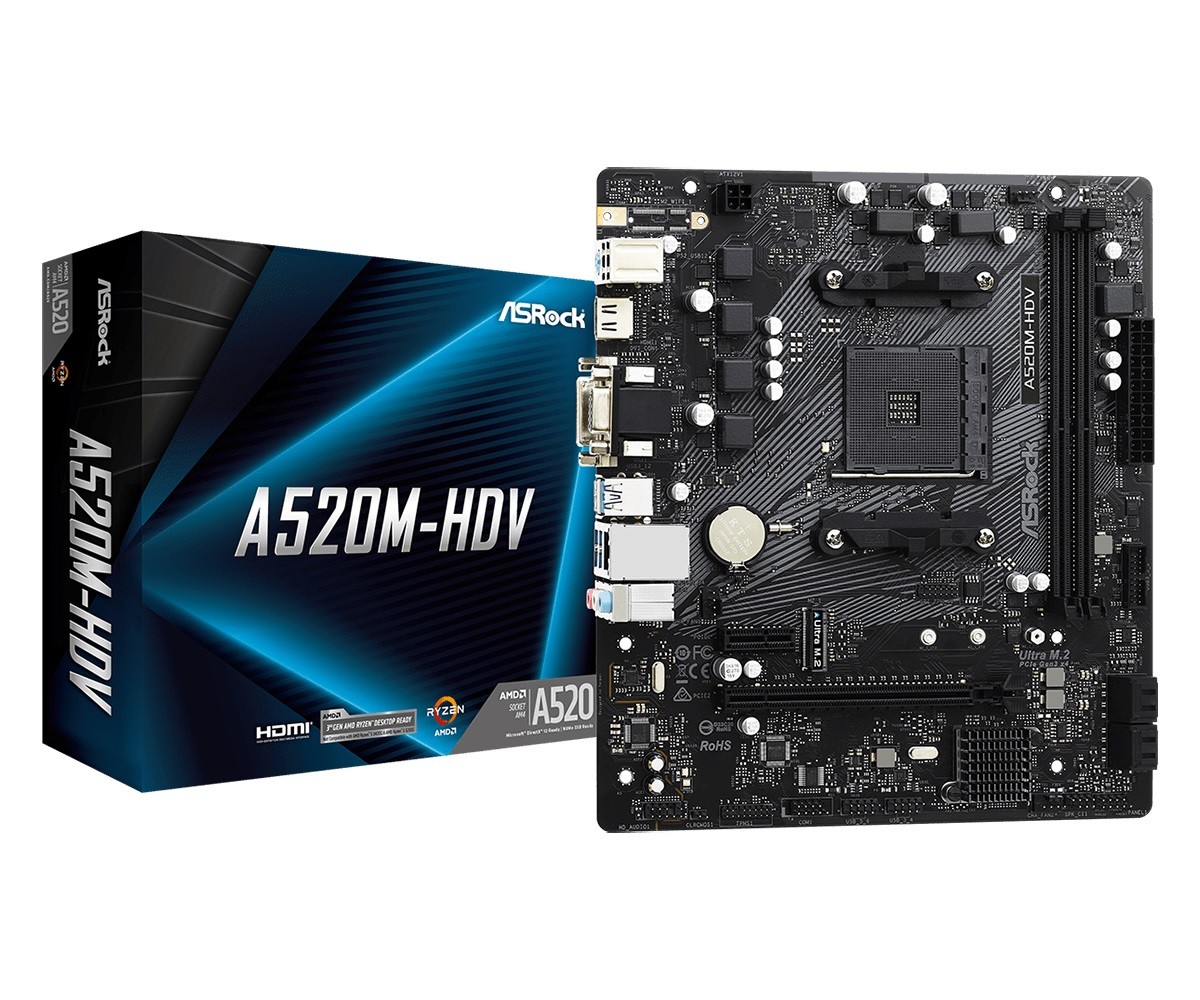 Matična plošča A520M-HDV, AM4, DDR4, M.2