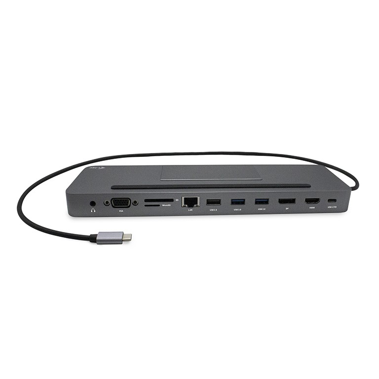 USB-C Docking Station, Ergonomska, 4K, 3x DisplayPort, 85W Power Delivery 2