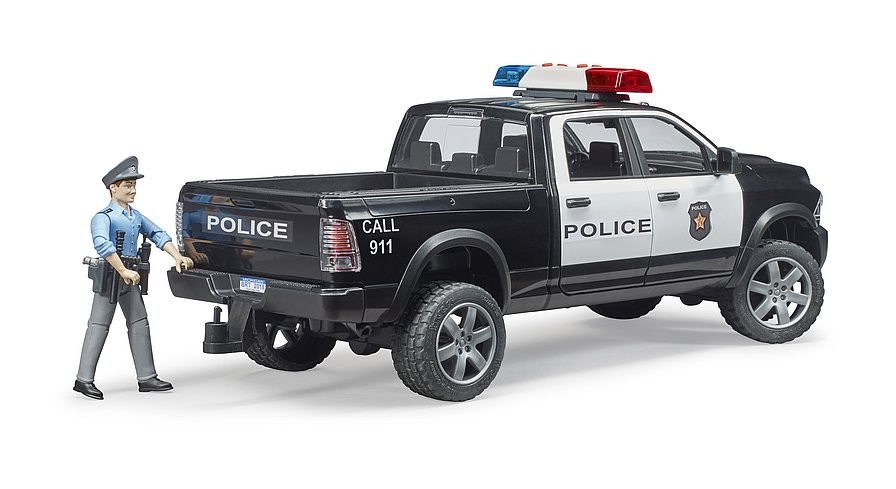 Avto Bruder Dodge RAM 2500 Policija z figurico 3
